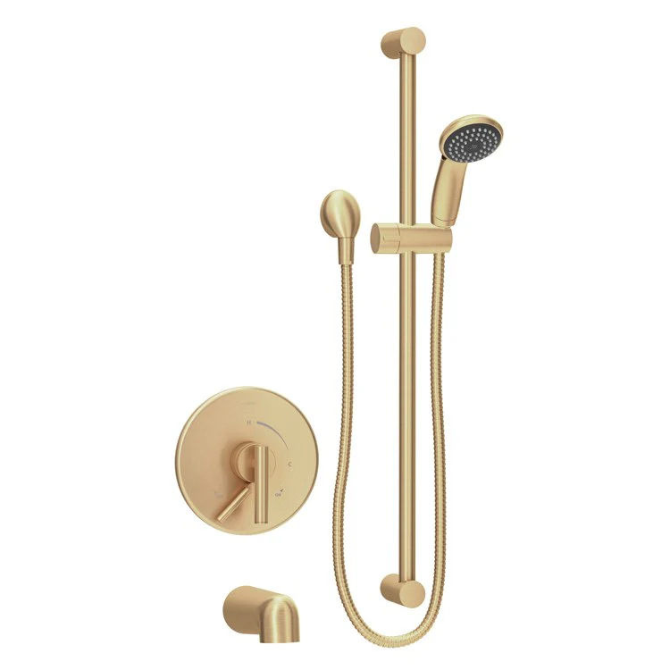 Tub Trim Dia with Handshower Grab Bar 2 Lever Polished Chrome 1.5 Gallons per Minute - Frankwebs
