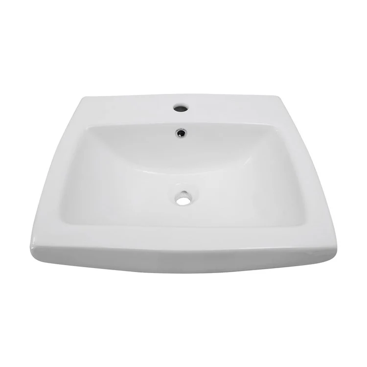 Pedestal Lavatory Ambrose White Center Rectangular - Frankwebs