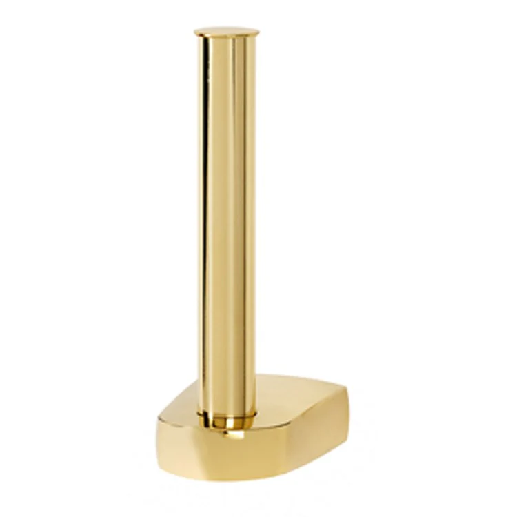 Toilet Paper Holder Euro Bath Reserve Unlacquered Brass 5-7/8 Inch 3-1/8 Inch Wall Mount - Frankwebs