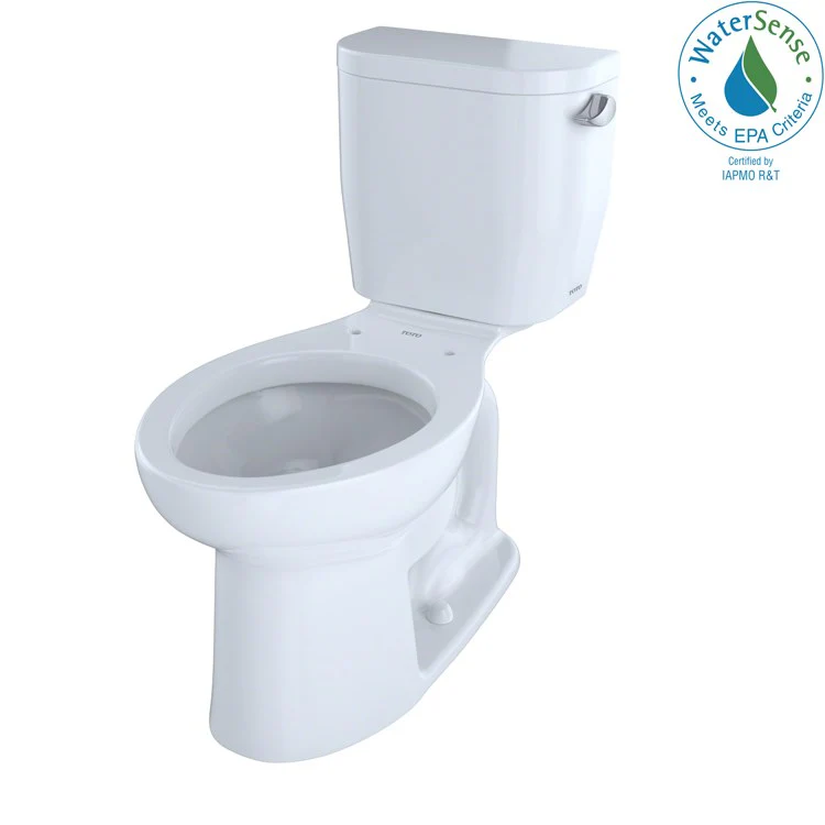 Toilet Entrada 2 Pieces Close Coupled Universal Height Cotton Elongated ADA 30 Inch 1.28 Gallons per Flush Right Hand Chrome Less Seat - Frankwebs