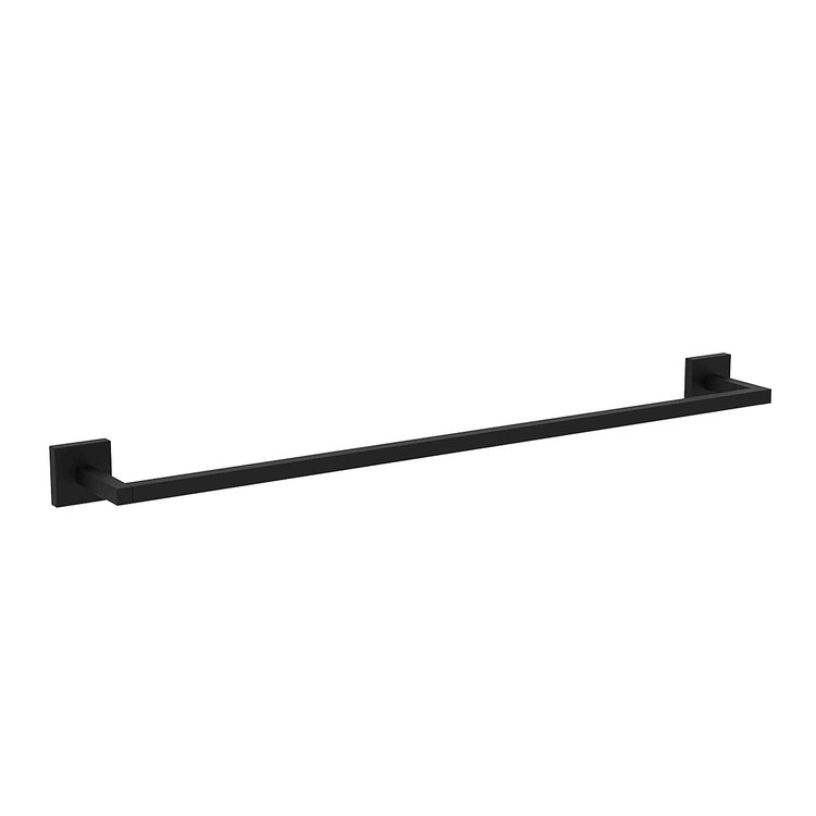 Towel Bar Cube 2 24 Inch Square Plate Flat Black Brass 3-1/4 Inch - Frankwebs
