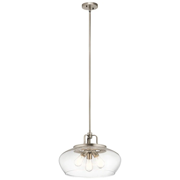 Davenport Three-Light Pendant/Semi-Flush Mount Ceiling Fixture - Frankwebs