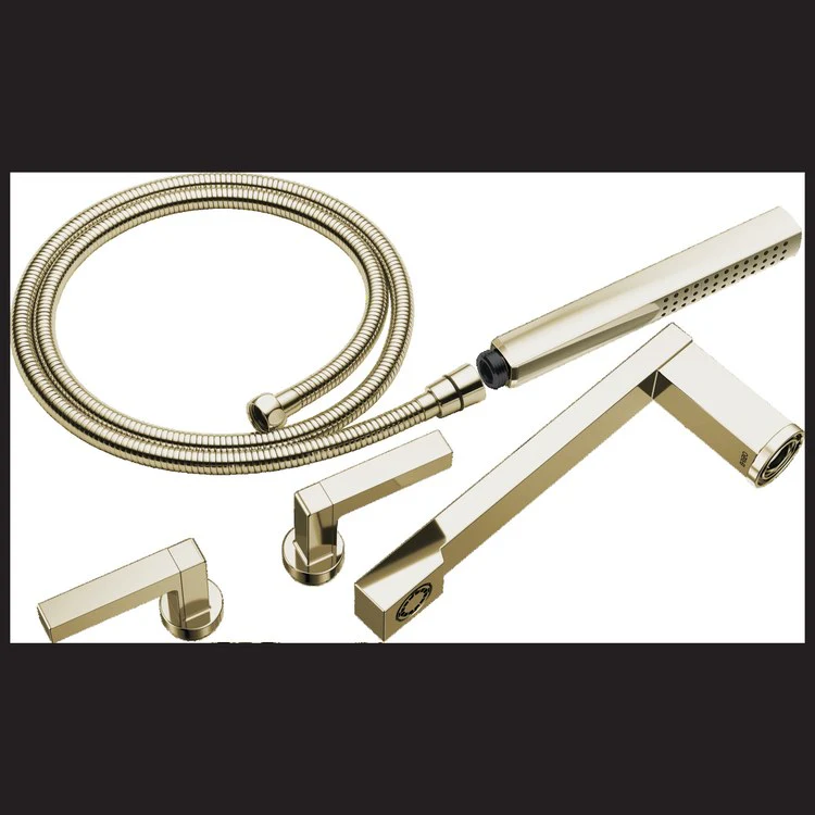 Tub Filler Trim Frank Lloyd Wright 2 Lever Brilliance Luxe Steel ADA 8 Inch Spread - Frankwebs