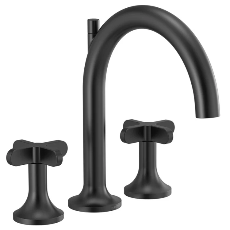 Roman Tub Filler Odin 9-16 Inch Spread 2 Less Handle ADA Matte Black - Frankwebs