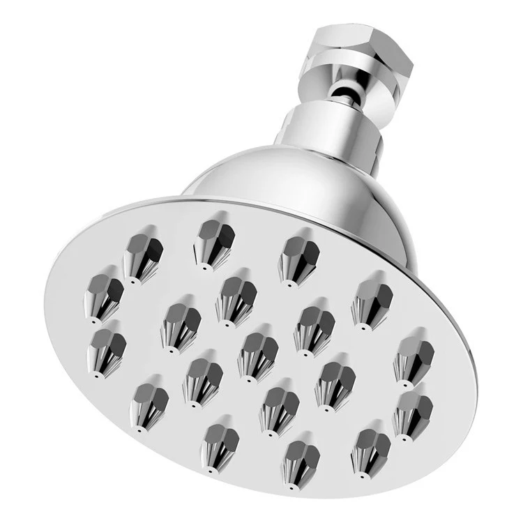 Showerhead Canterbury 1 Function Polished Chrome 4 Inch 1.5 Gallons per Minute Rain Full Spray - Frankwebs