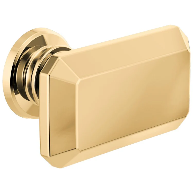 Knob Invari Rectangle for Drawer Brilliance Luxe Gold Zinc 1-5/16 Inch - Frankwebs