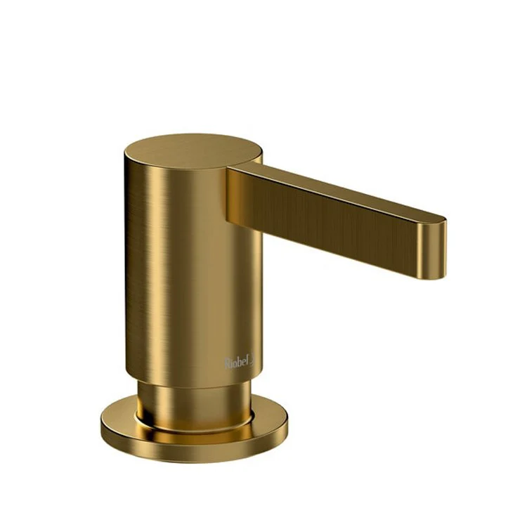 Soap Dispenser Brushed Gold Deck Mount Brass 13.5 Ounce - Frankwebs