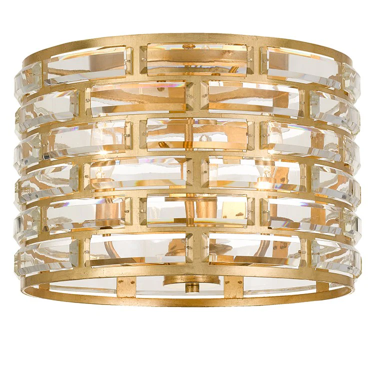 Meridian Three-Light Flush Mount Ceiling Fixture - Frankwebs