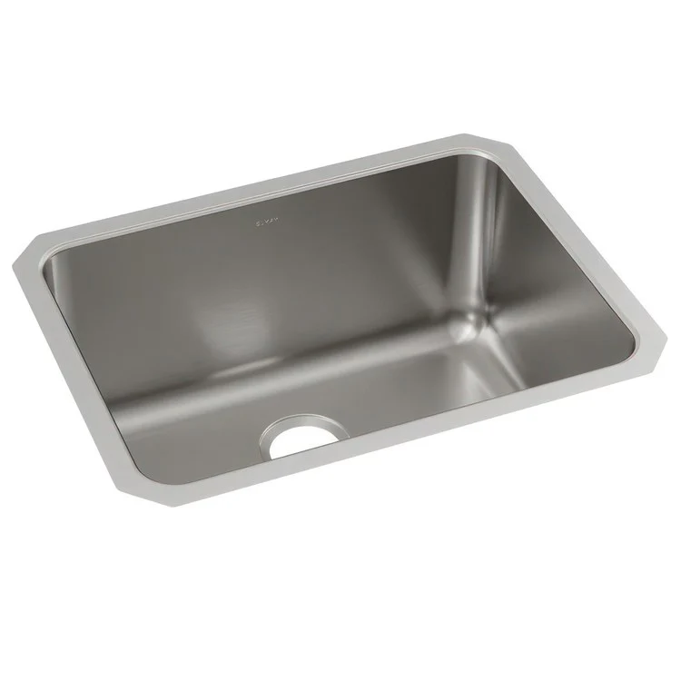Kitchen Sink Lustertone Classic 25.5 x 19.25 Inch Single Bowl Lustrous Satin Undermount Drain Location Rear Center - Frankwebs