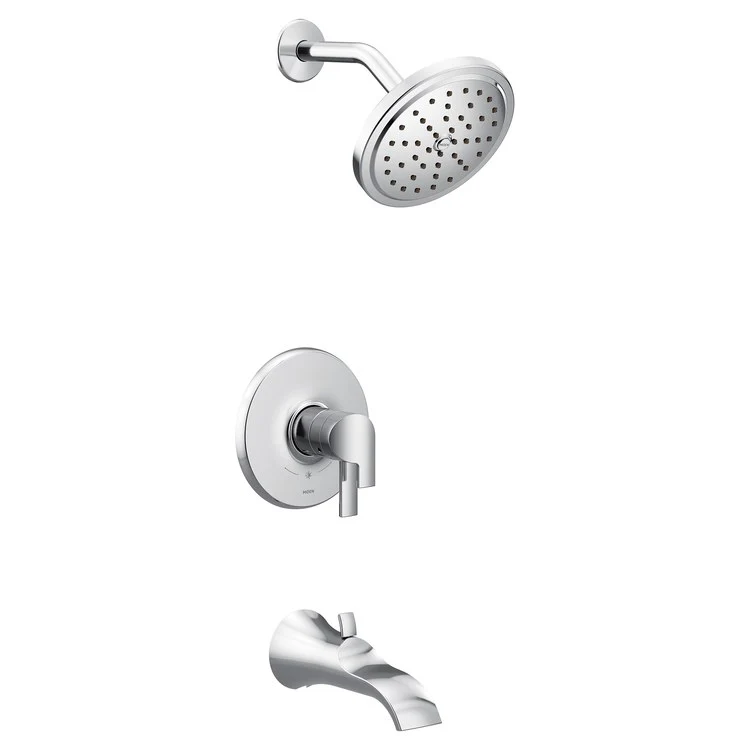 Tub and Shower Trim Doux M-Core 4-Series 2 Lever Chrome WaterSense ADA 1.75 GPM - Frankwebs