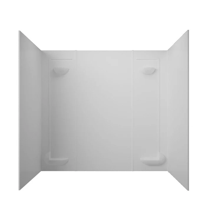 Tub Wall Veritek Kit 5 Panels White 30 x 60 x 57 Inch - Frankwebs