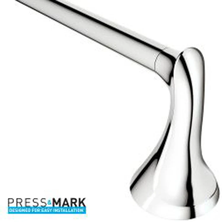 Towel Bar Darcy 18 Inch with Press and Mark Stamp Chrome 20-1/10 Inch - Frankwebs