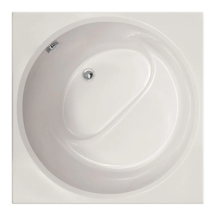 Air Tub Designer Collection Fuji Drop-In Almond Rectangle/Round 6 Jet Gelcoat 40 x 40 x 32 Inch - Frankwebs