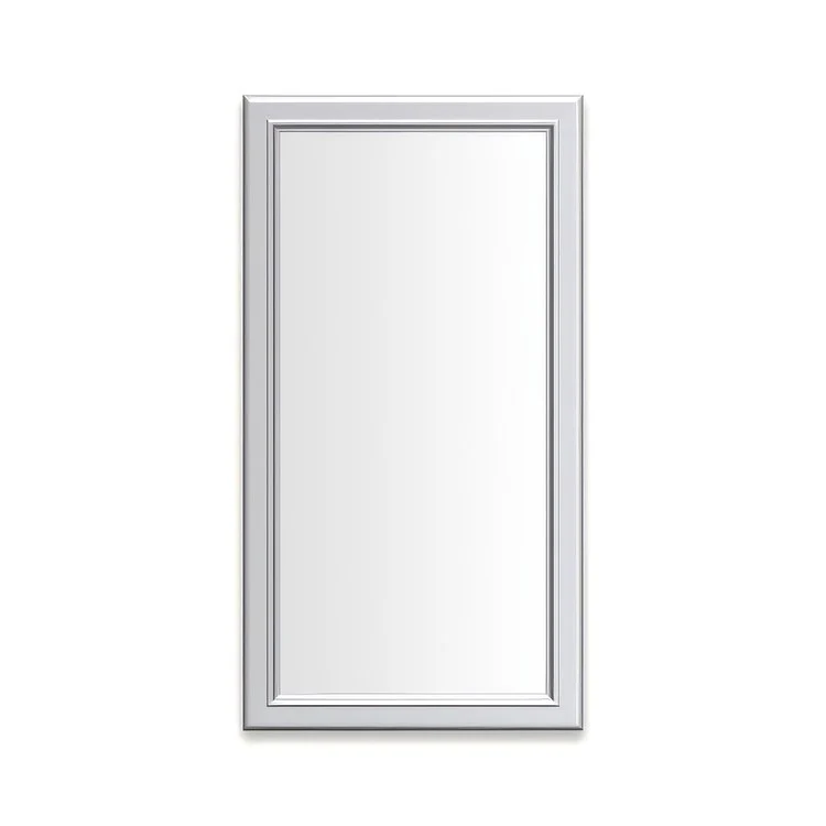 Medicine Cabinet Main Line 16 x 30 Inch 1 Doors Framed Mirror Vintage Brass Flat Top Bryn Mawr Frame Slow Close Hinges 4 Inch - Frankwebs