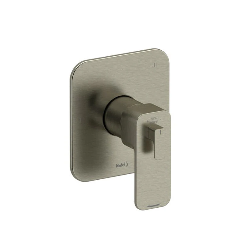Thermostatic and Pressure Balance Valve Trim Equinox 1/2 Inch Square 3-Way No Share 5 Function 1 Lever Brushed Nickel ADA - Frankwebs