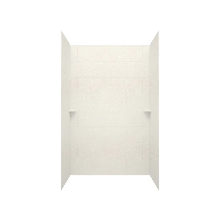 Shower Wall Kit Traditional Subway Tile Glue Up 36 x 62 x 84 Inch Ice Swanstone - Frankwebs