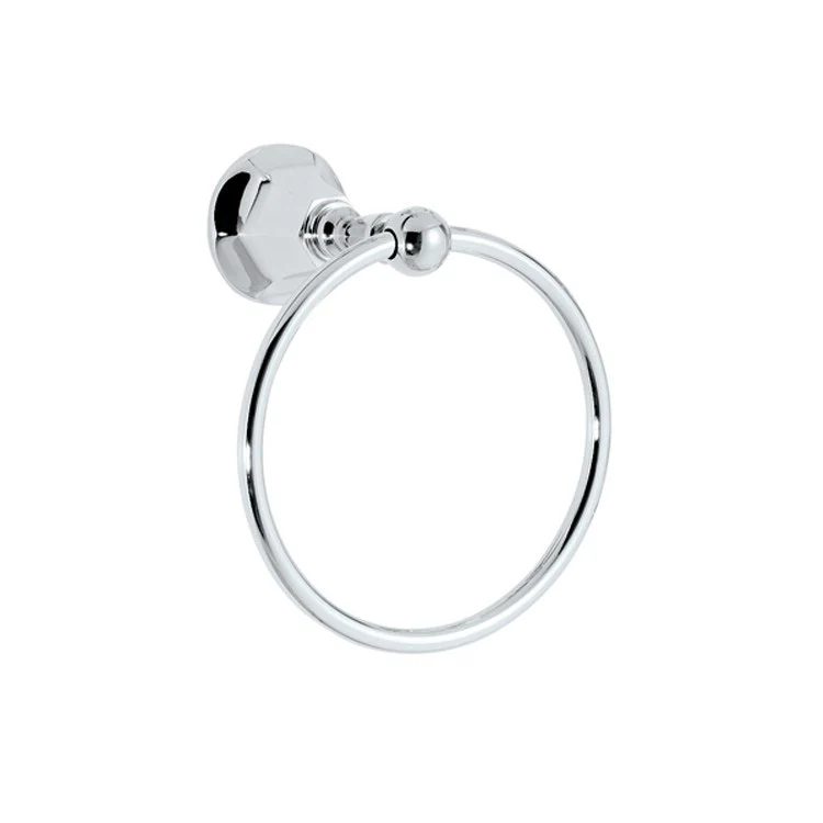 Towel Ring Monterey 6 Inch Closed Polished Chrome Brass 3-1/8 Inch Extension from Wall - Frankwebs