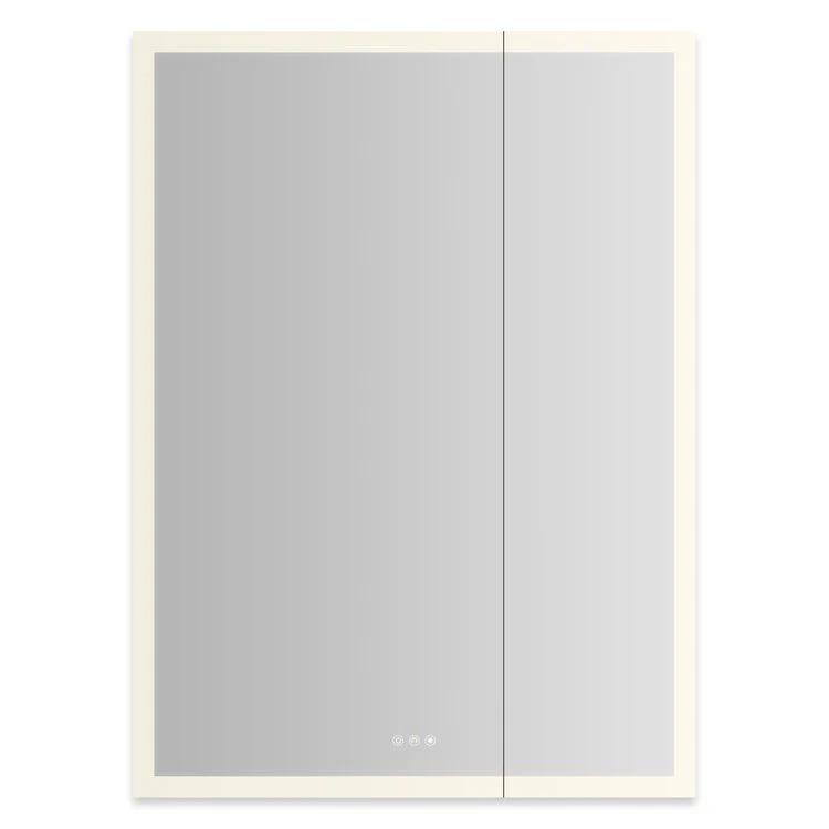 Medicine Cabinet AIO 36 x 48 Inch with Perimeter Lighting 2 Doors Triple Mirror Left Hinge - Frankwebs