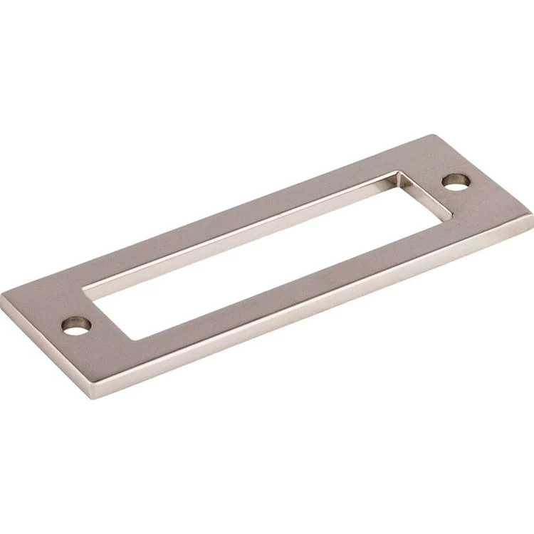 Pull Backplate Lynwood Hollin Rectangle Polished Nickel 3 Inch 1 Hole Zinc Alloy - Frankwebs