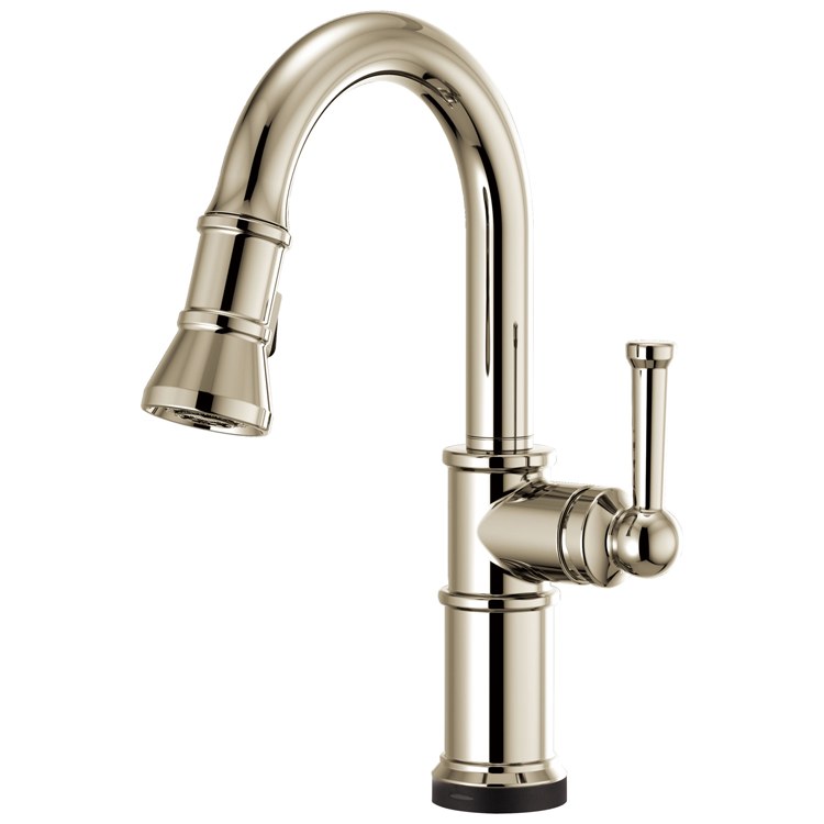 Prep Faucet Artesso SmartTouch Technology 1 Lever ADA Brilliance Luxe Gold Pull Down 2 Function Wand Aerated Stream/Spray 360 Degree Swivel - Frankwebs
