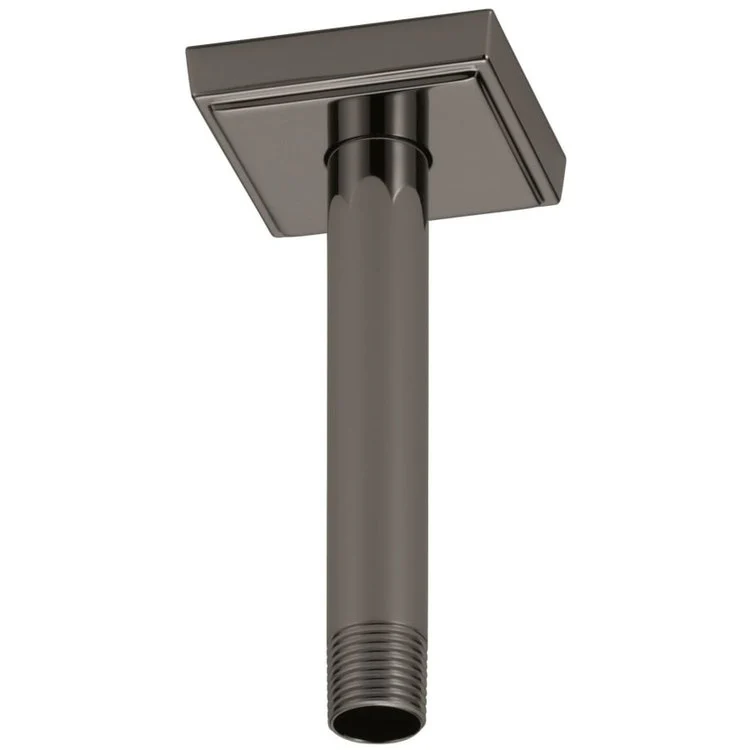 Shower Arm Universal Showering with Square Flange Brilliance Luxe Gold 6 Inch 1/2