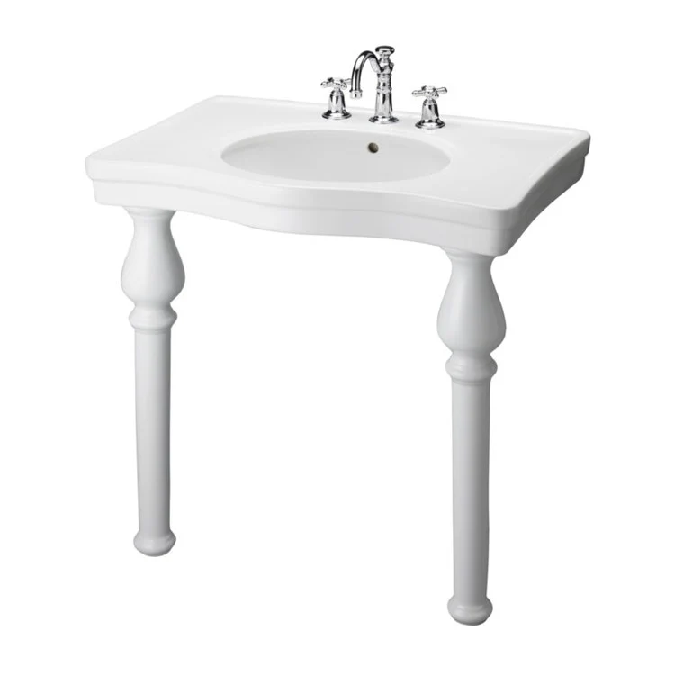 Pedestal 27-5/8 Inch White Milano Vitreous China - Frankwebs