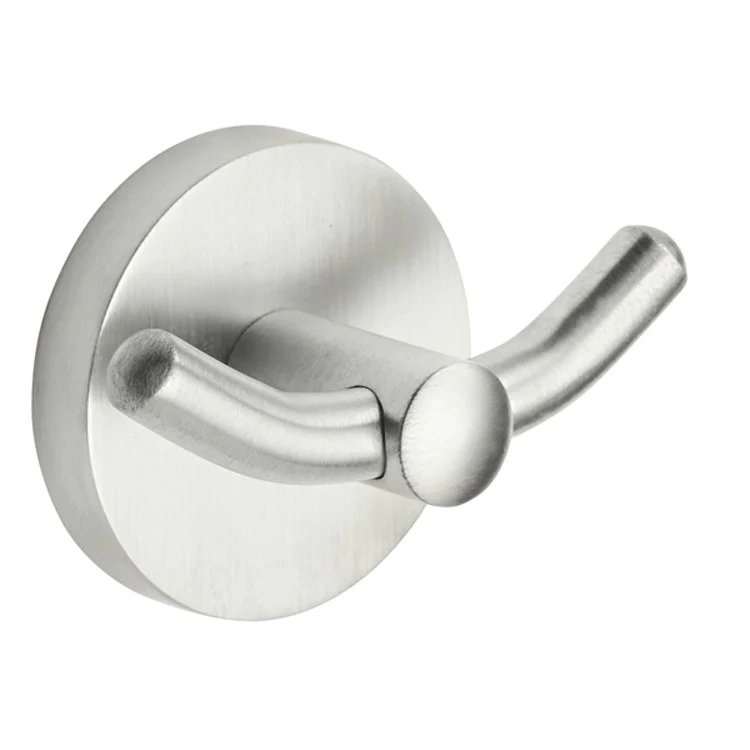 Robe Hook Tamalpais Double Polished Nickel 2-1/8 Inch Height 1-5/8 Inch Extension from Wall Concealed Brass - Frankwebs
