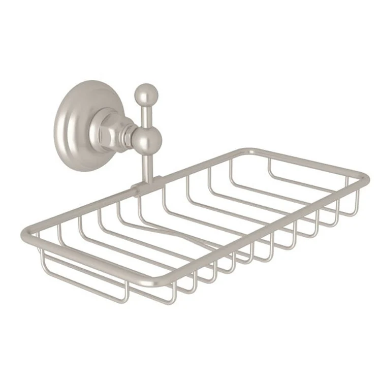 Soap Basket Double Polished Nickel 9-5/8 x 4-3/4 Inch Brass Wall Mount - Frankwebs