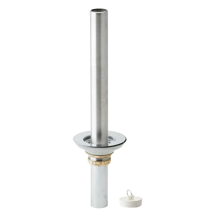 Grid Drain with Removable Standpipe 3-1/2 Inch Polished Stainless Steel 1-1/2IN O.D.x4IN Stainless Steel - Frankwebs