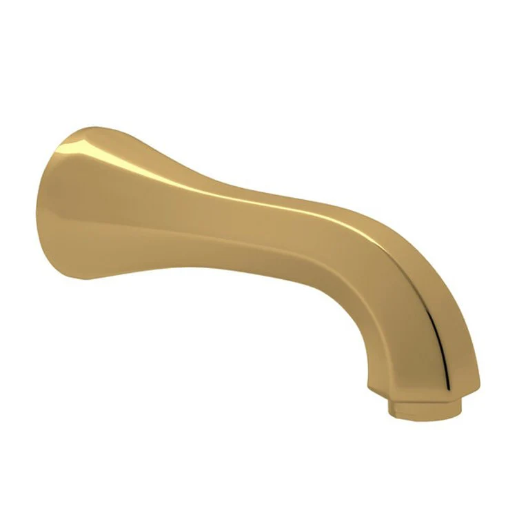 Tub Spout Palladian Hex Italian Brass Wall Mount 6.0 Gallons per Minute Brass Wall Mount 6-11/32 Inch - Frankwebs