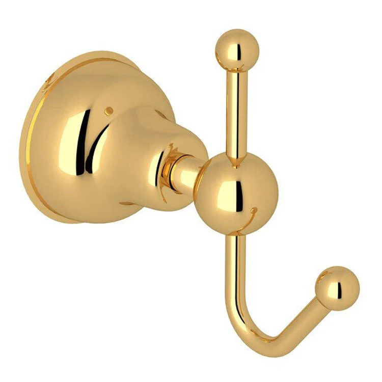 Robe Hook Arcana Single Italian Brass 3-3/4 Inch 4-1/2 Inch Wall Mount Metal - Frankwebs