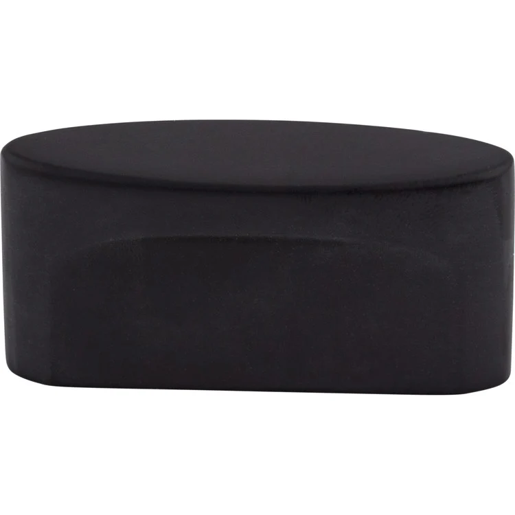 Knob Sanctuary Oval Flat Black Zinc Alloy 2-1/4 Inch - Frankwebs