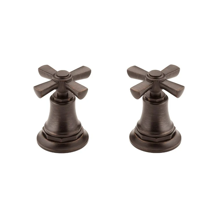 Handle Kit Rook Zinc 2 Cross Brilliance Luxe Gold ADA for Widespread Lavatory and Bidet - Frankwebs