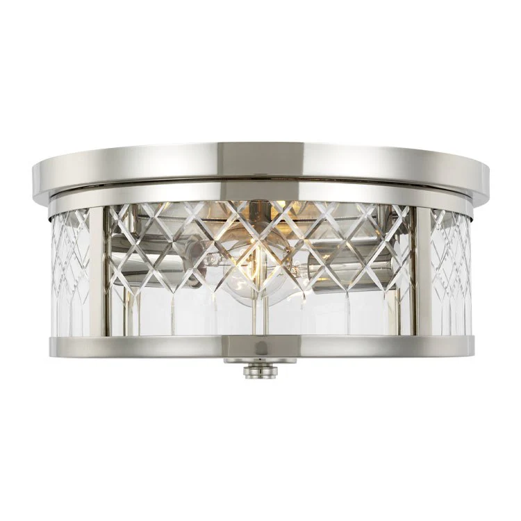 Alec Two-Light Flush Mount Ceiling Fixture by Alexa Hampton - Frankwebs