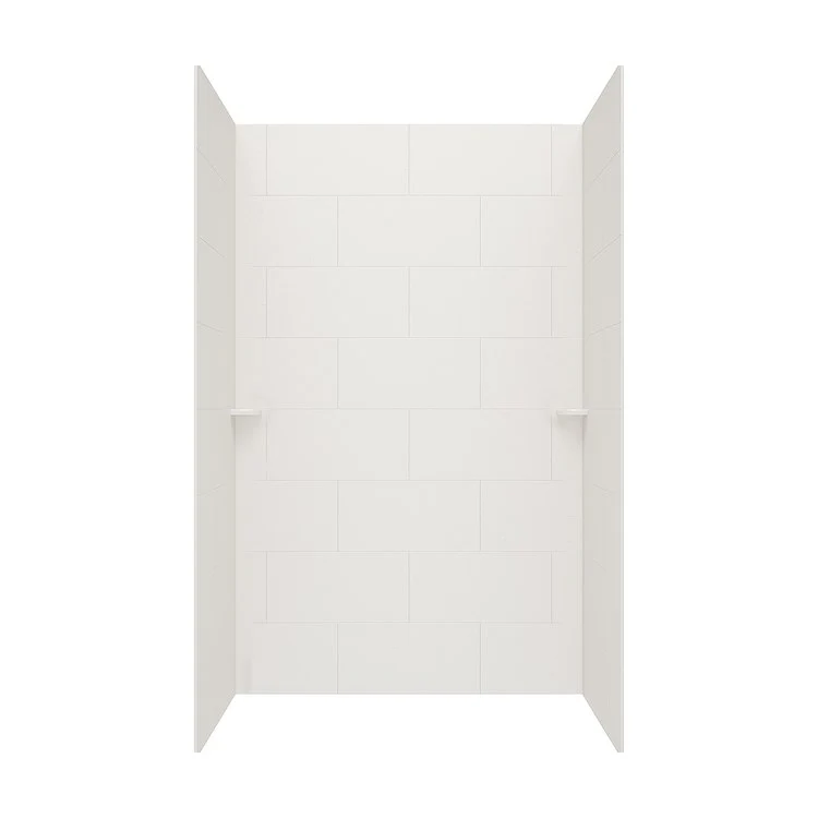 Shower Wall Kit Traditional Subway Tile Glue Up 36 x 62 x 96 Inch Birch Swanstone - Frankwebs