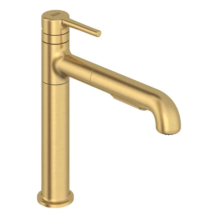 Kitchen Faucet Studio S 1 Lever ADA CALGreen/CEC Brushed Cool Sunrise Pull-Out Dual Spray Swivel Spout 1 Hole 1.5 Gallons per Minute - Frankwebs