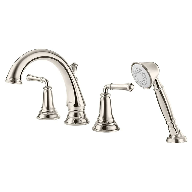 Delancey Two Handle Roman Tub Faucet with Handshower for Flash Valve - Frankwebs
