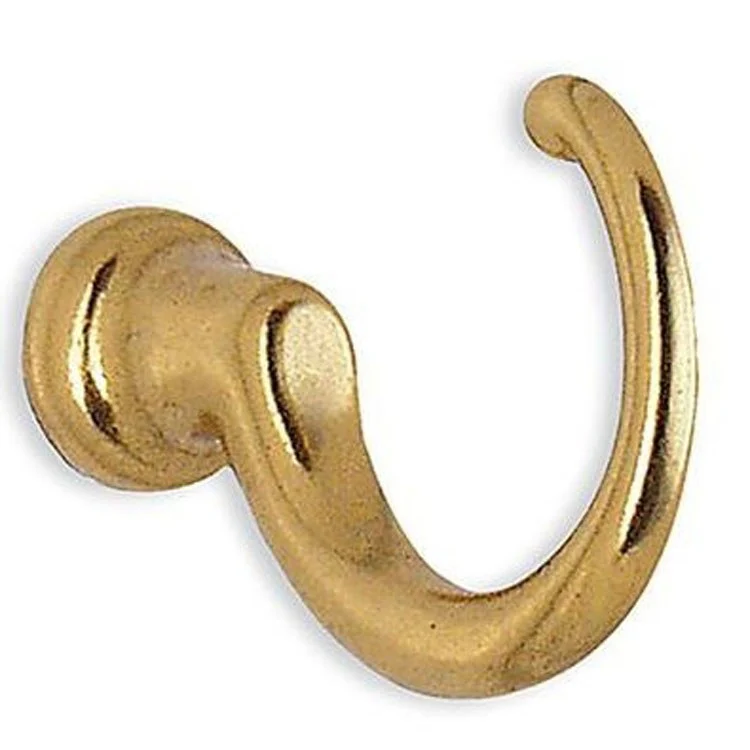 Hook Loop Polished Brass 1-3/8 Inch 1-1/4 Inch Wall Mount Zinc - Frankwebs
