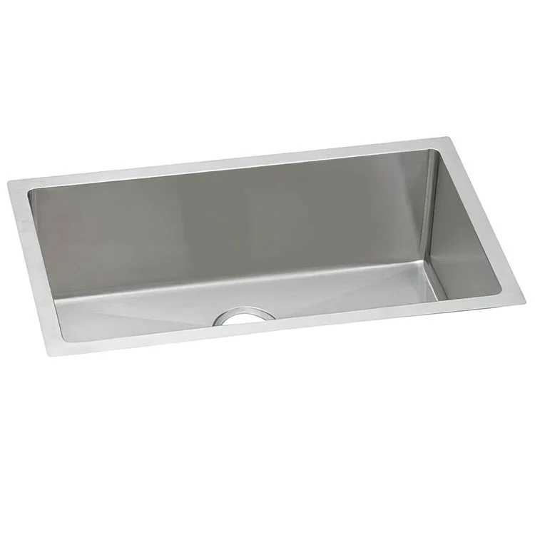 Kitchen Sink Crosstown 30.5 x 18.5 Inch Single Bowl Polished Satin Undermount Stainless Steel 16 Gauge - Frankwebs