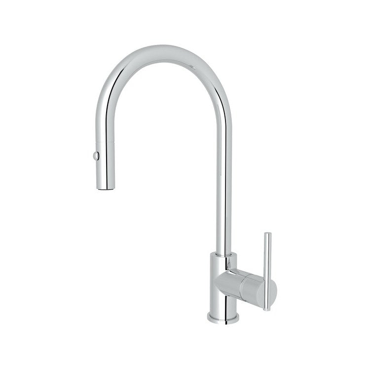 Kitchen Faucet Pirellone Pull Down 1 Metal Side Lever Matte Black 1.8 Gallons per Minute - Frankwebs