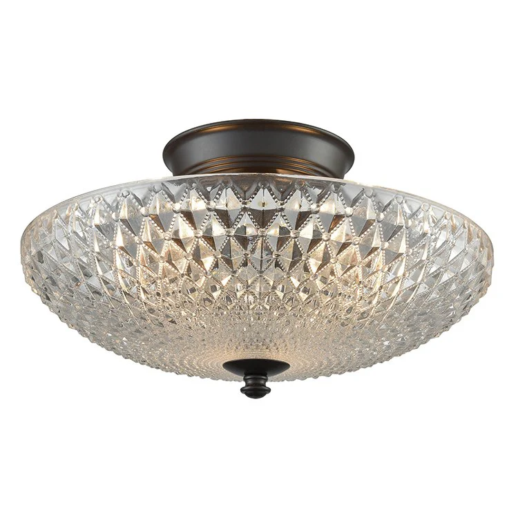 Sweetwater Three-Light Semi-Flush Mount Ceiling Fixture - Frankwebs