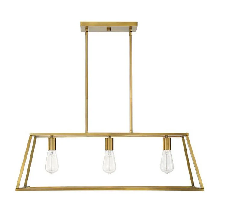 Denton Three-Light Linear Chandelier - Frankwebs
