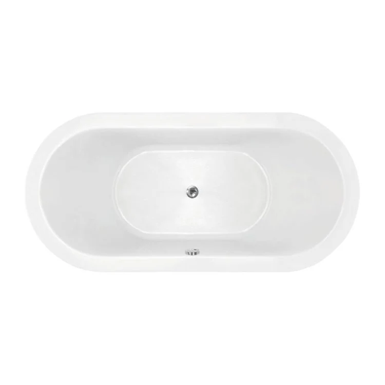Combination Tub Ston Collection Emerald 72 x 42 x 24 Inch Drop-In Center Drain White Oval - Frankwebs