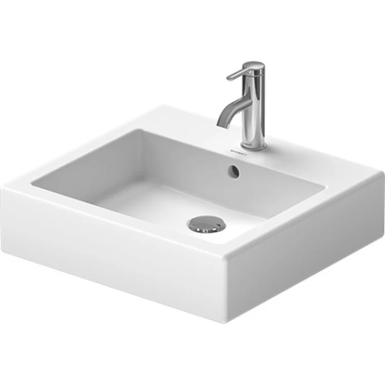 Lavatory Sink Vero Above Counter with Overflow 18-1/2 x 19-5/8 Inch Rectangle White 1 Hole - Frankwebs