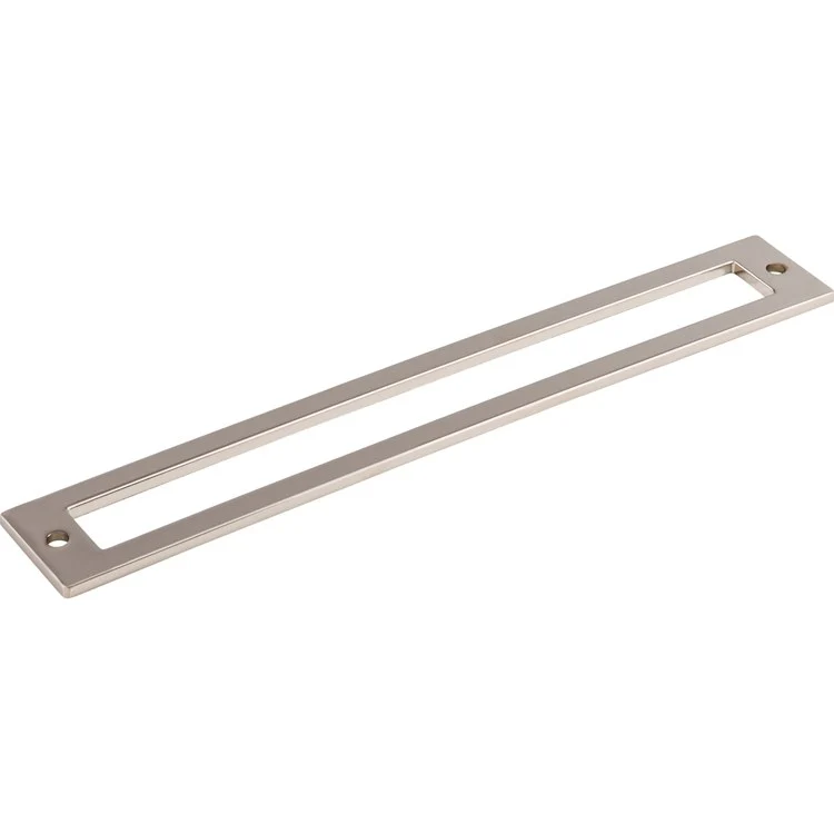 Pull Backplate Lynwood Hollin Rectangle Polished Nickel 7-9/16 Inch 2 Hole Zinc Alloy - Frankwebs