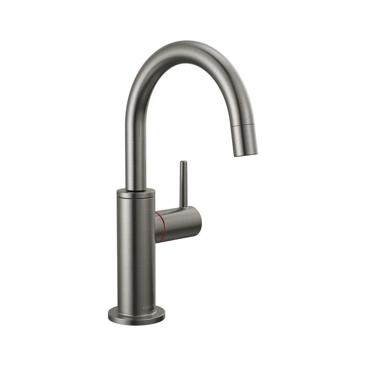 Kitchen Faucet Round Instant Hot Water Spring-Loaded Self-Closing Arctic Stainless 9-4/9 Inch - Frankwebs