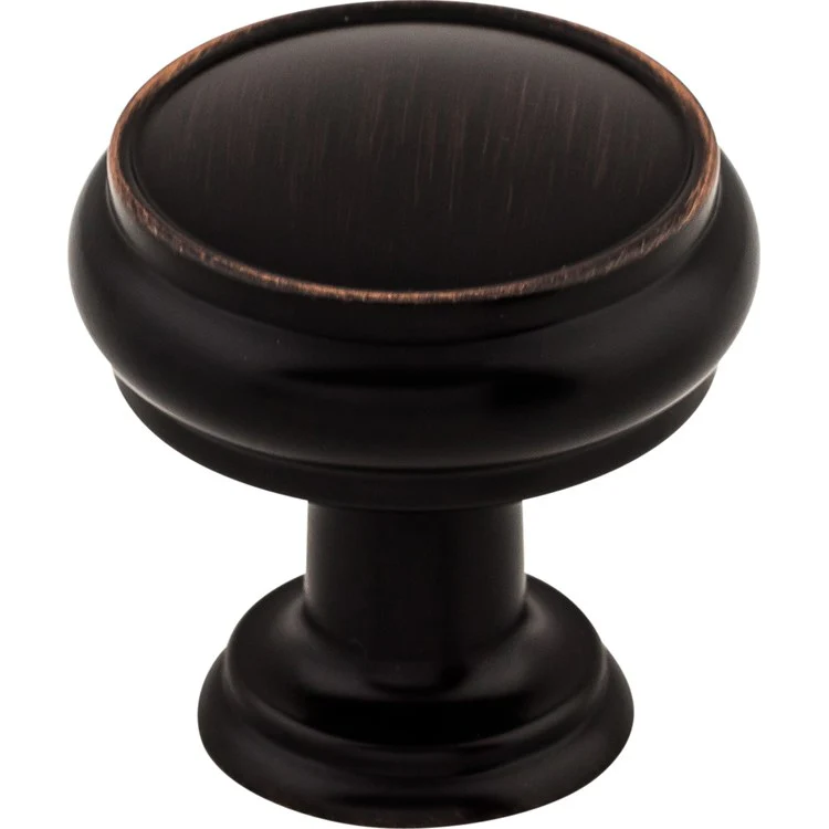 Knob Serene Eden Round for Decorative Hardware Flat Black Zinc Alloy 1-3/16 Inch - Frankwebs