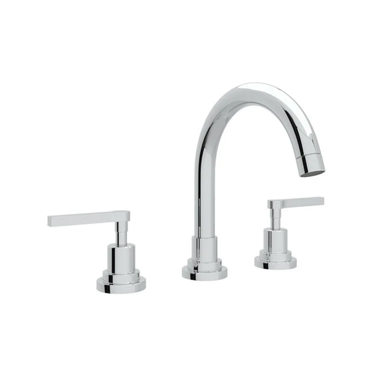 Lavatory Faucet Lombardia 2 Metal Lever Polished Chrome 1.2 Gallons per Minute C-Spout - Frankwebs