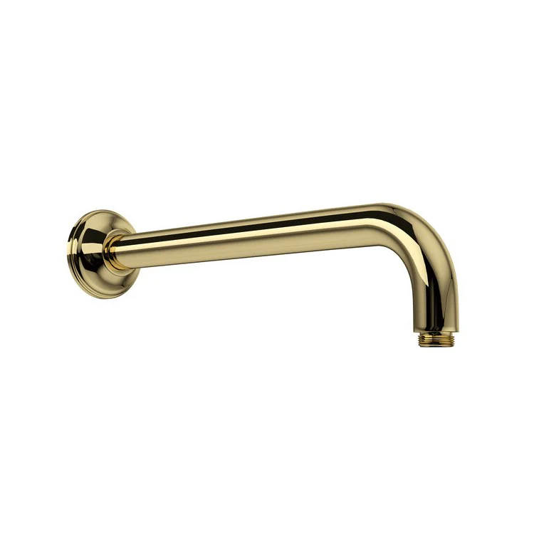 Shower Arm with Sliding Escutcheon Unlacquered Brass 12 Inch Brass Angled Down Wall Mount - Frankwebs