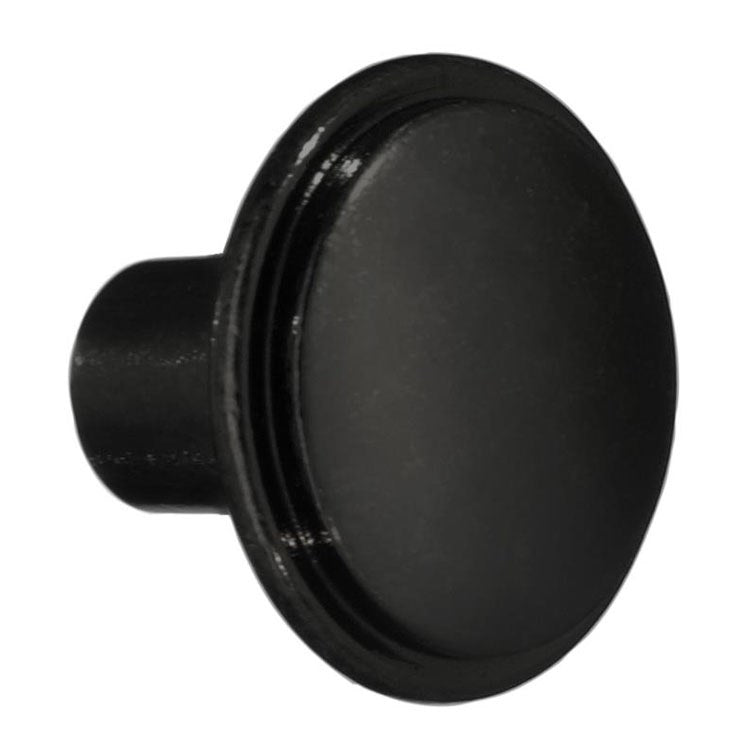 Knob Round for Cabinet Black Zinc 1 x 1-1/8 x 1-1/8 Inch - Frankwebs